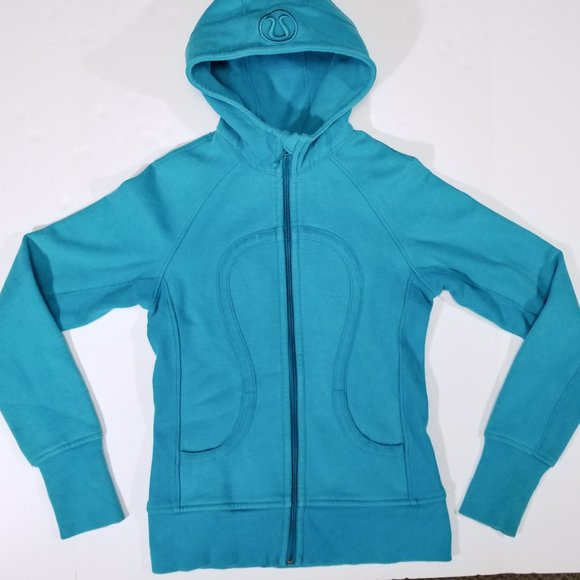 lululemon athletica Tops - Lululemon Baby Blue Scuba Hoodie